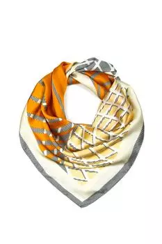 Платок с добавлением шелка с принтом Mellizos