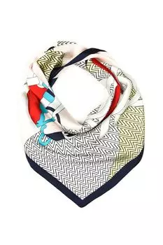 Платок с добавлением шелка с принтом Mellizos