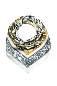 Платок с добавлением шелка с принтом Mellizos