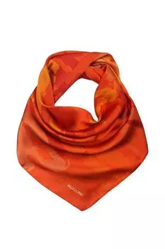 Платок с добавлением шелка с принтом Mellizos