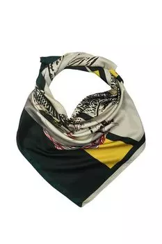 Платок с добавлением шелка с принтом Mellizos