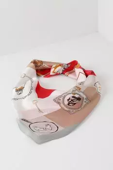 Платок с добавлением шелка с принтом Mellizos