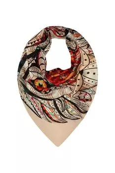 Платок с добавлением шелка с принтом Mellizos
