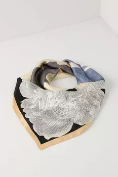 Платок с добавлением шелка с принтом Mellizos