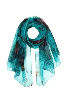 Платок с добавлением шелка с принтом Mellizos