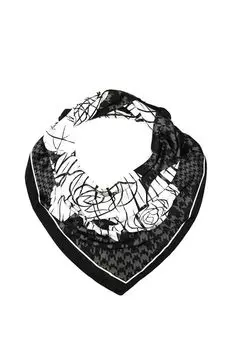 Платок с добавлением шелка с принтом Mellizos