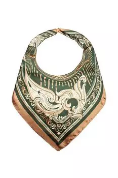 Платок с добавлением шелка с принтом Mellizos