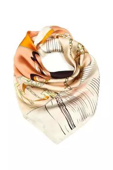 Платок с добавлением шелка с принтом Mellizos