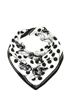 Платок с добавлением шелка с принтом Mellizos