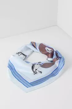 Платок с добавлением шелка с принтом Mellizos