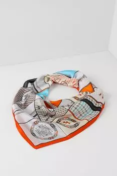 Платок с добавлением шелка с принтом Mellizos