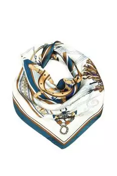 Платок с добавлением шелка с принтом Mellizos