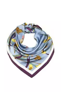 Платок с добавлением шелка с принтом Mellizos