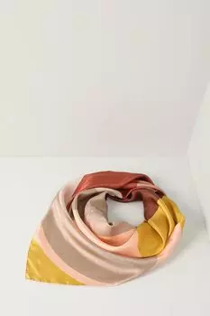 Платок шелковый с принтом Fraas