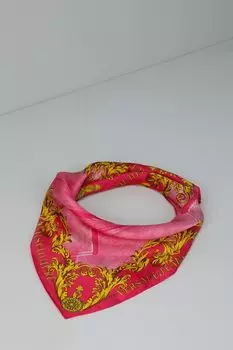 Платок шелковый с принтом VERSACE JEANS COUTURE