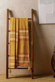 Плед хлопковый с вышивкой и кистями Desert Moroshka