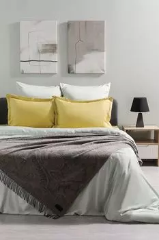 Плед из хлопка и кашемира Marzotto