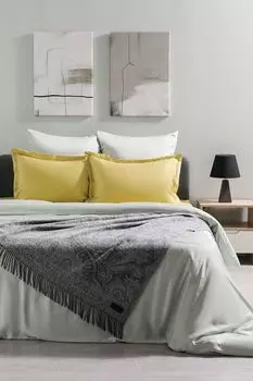 Плед из хлопка и кашемира Marzotto