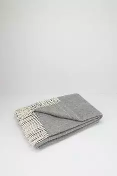 Плед из смесовой шерсти с кистями Gobit