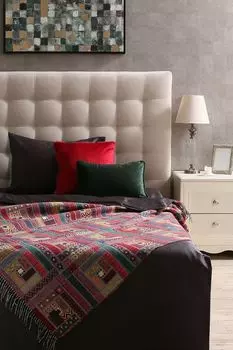 Плед с бахромой Baltimora CTN 130х180 см Marzotto