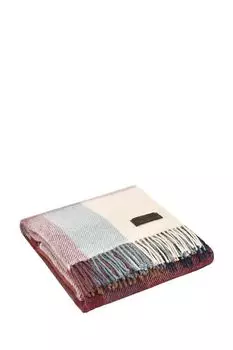 Плед в клетку из шерсти альпака и мериноса Arequipa 5200 Marzotto