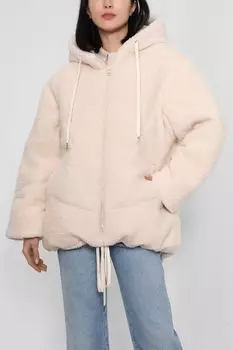 Плюшевая куртка с капюшоном BELUCCI