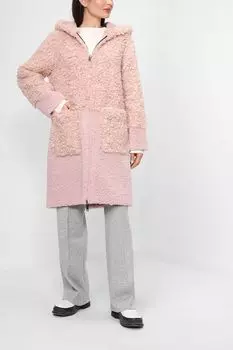 Плюшевое пальто с капюшоном Diego М