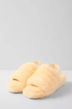 Плюшевые сандалии из натурального меха UGG