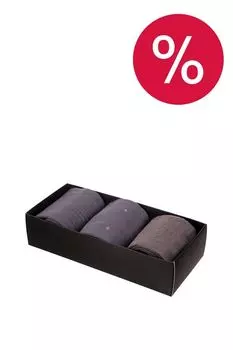 Подарочный набор из 3 пар хлопковых носков Tezido