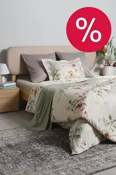 Пододеяльник хлопковый с принтом Blossom Breeze Vandyck