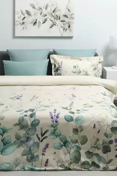 Пододеяльник хлопковый с принтом Lavender gradien 21maison