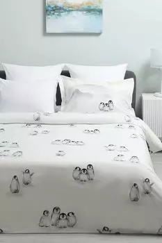 Пододеяльник хлопковый с принтом Winter fairytale 21maison