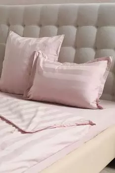 Пододеяльник из мако-сатина с жаккардовой полосой 21maison