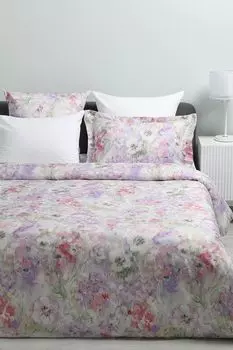 Пододеяльник из сатина с принтом Aquarelle flower 21maison