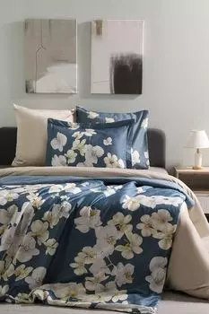 Пододеяльник из сатина с принтом Lagoon 21maison