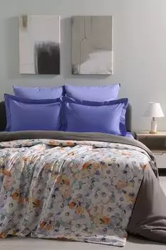 Пододеяльник из сатина с принтом Tulip Splash 21maison