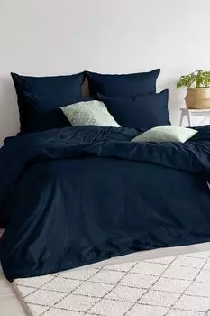 Пододеяльник на пуговицах из сатина Twilight blue Verossa