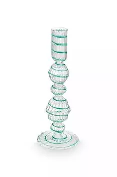 Подсвечник декоративный Swirl Light Blue Pip Studio