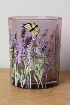 Подсвечник стеклянный с принтом EDG