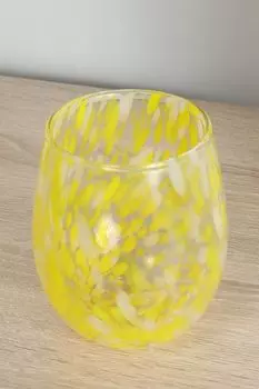 Подсвечник стеклянный с принтом Kersten