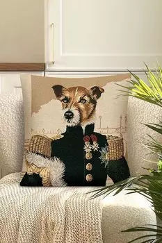 Подушка декоративная из гобелена с принтом Коллекция коты и собаки Le Gobelin