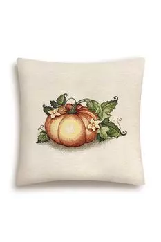 Подушка декоративная из гобелена с принтом Тыквы и подсолнухи Le Gobelin