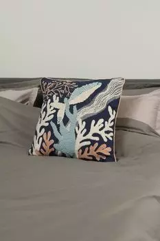 Подушка декоративная с принтом Balena Blue COINCASA