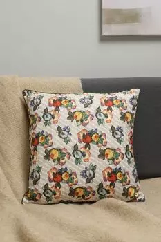 Подушка декоративная с принтом Bouquet Net Green COINCASA