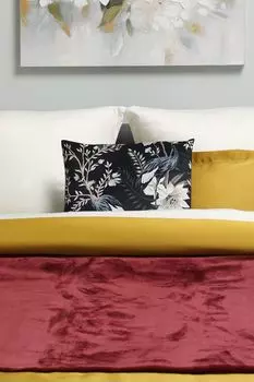 Подушка декоративная с принтом Cranes in a blooming forrest Tiseco