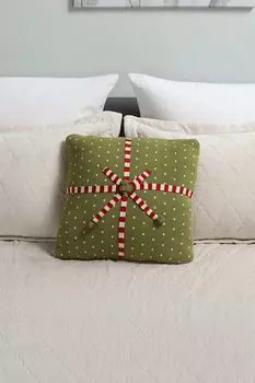 Подушка декоративная с принтом Gift Green COINCASA