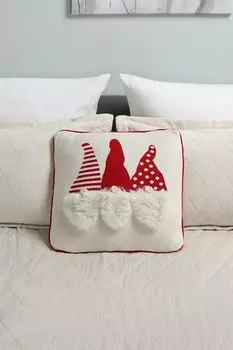 Подушка декоративная с принтом Gift White COINCASA