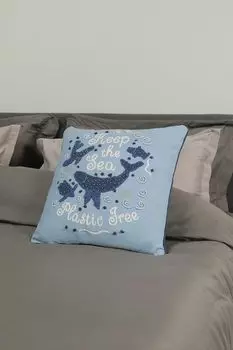 Подушка декоративная с принтом Keep The Sea Balena COINCASA