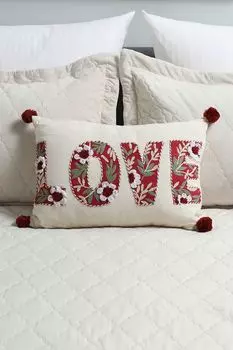 Подушка декоративная с принтом Love COINCASA