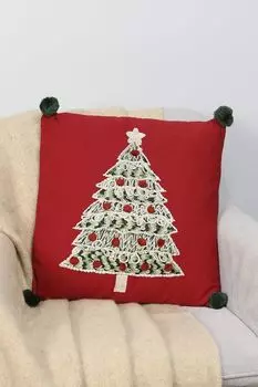 Подушка декоративная с принтом Xmas Tree COINCASA